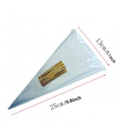 Sachets Cellophane transparent, 7 x 13cm (x100)