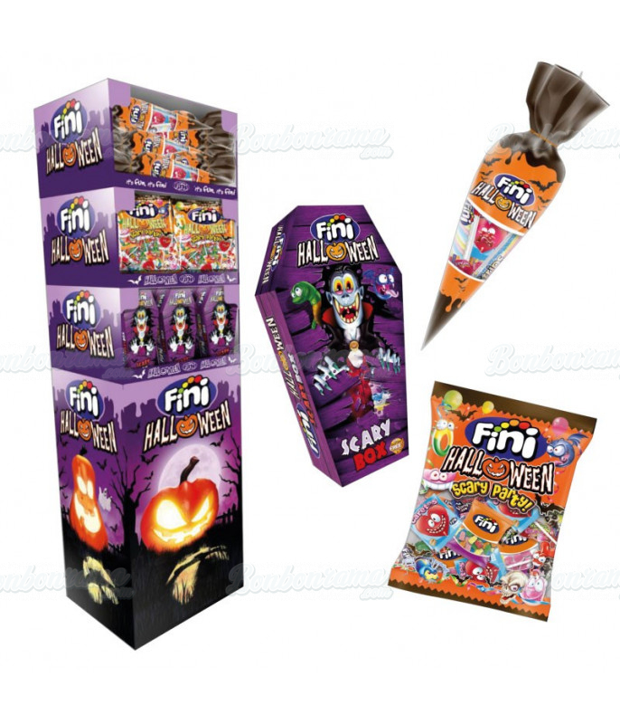 Lot 66 pcs Halloween Fini + Présentoir