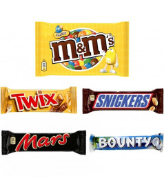 Assortiment Bounty Mars Snickers Twix • Glaces • Distri Gourmande