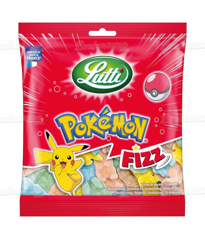 Sachet Lutti 100 gr Pokemon Fizz en gros conditionnement