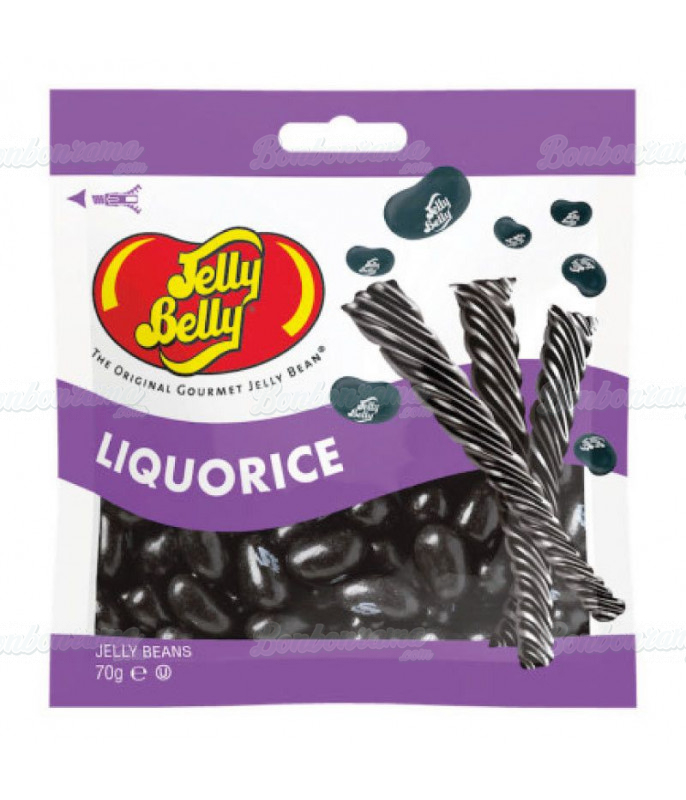 Sachet Jelly Bean Réglisse 70 gr DLUO 04/24 en gros conditionnement