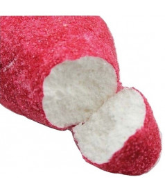 12 g strawberry meringue confectionery in bulk packaging