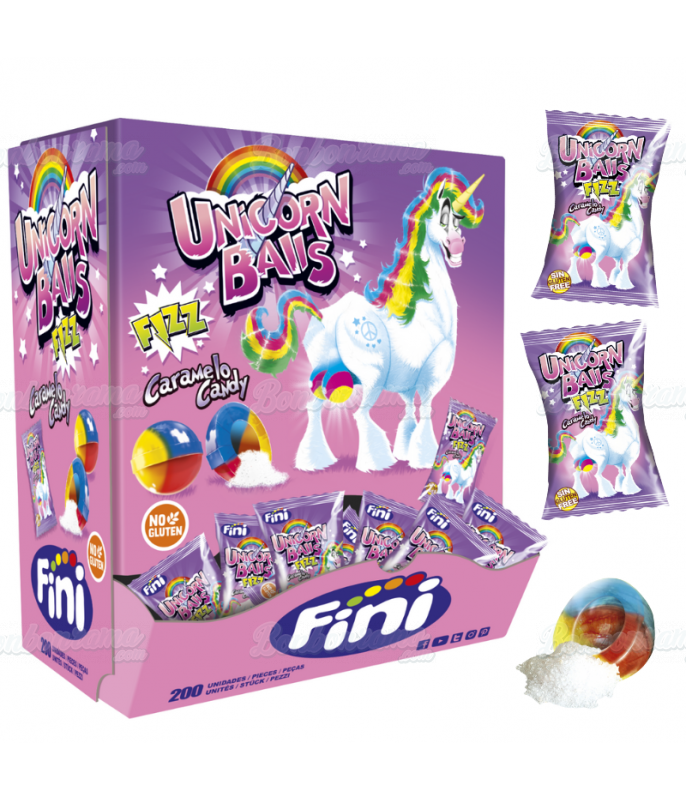 Chewing gum Fini Box Licorne Balls en gros conditionnement