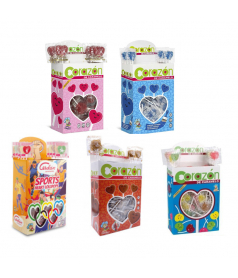 Pack Mini Sucette Coeur x 1000 pcs en gros conditionnement