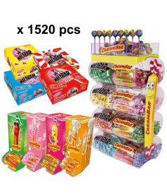 Pack Carambar 1520 pcs + Présentoir Offert en gros conditionnement