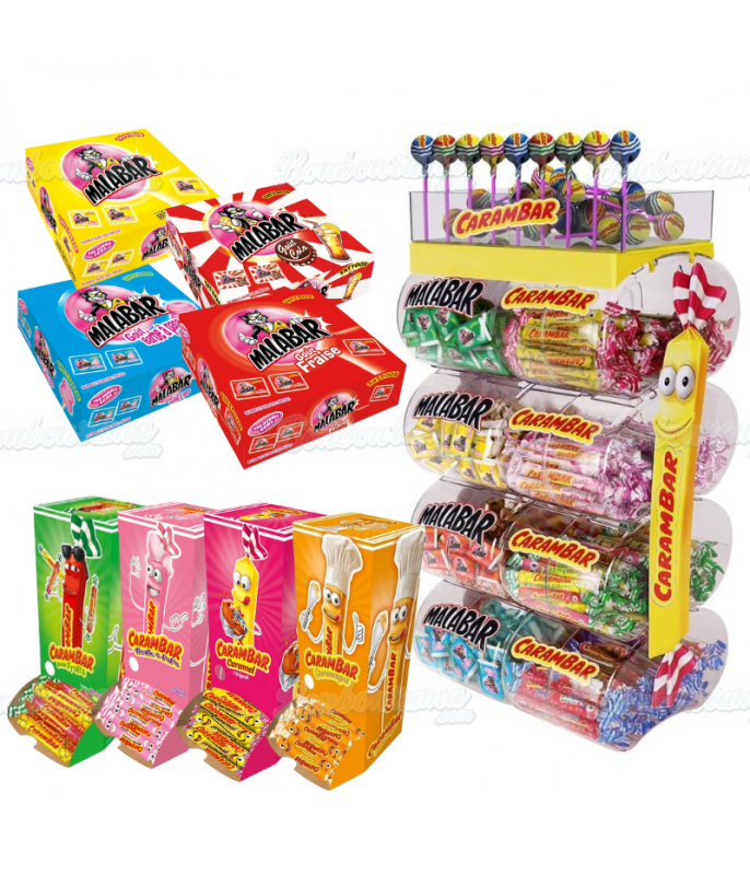 Pack Carambar 1520 pcs + Présentoir Offert en gros conditionnement