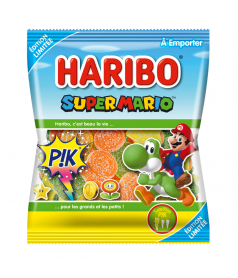 Sachet Haribo 100 gr Super Mario Pik en gros conditionnement