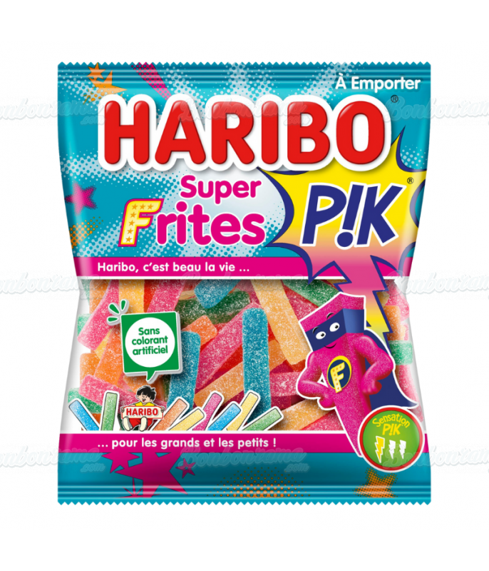 Sachet Haribo 120 gr Super Frite en gros conditionnement