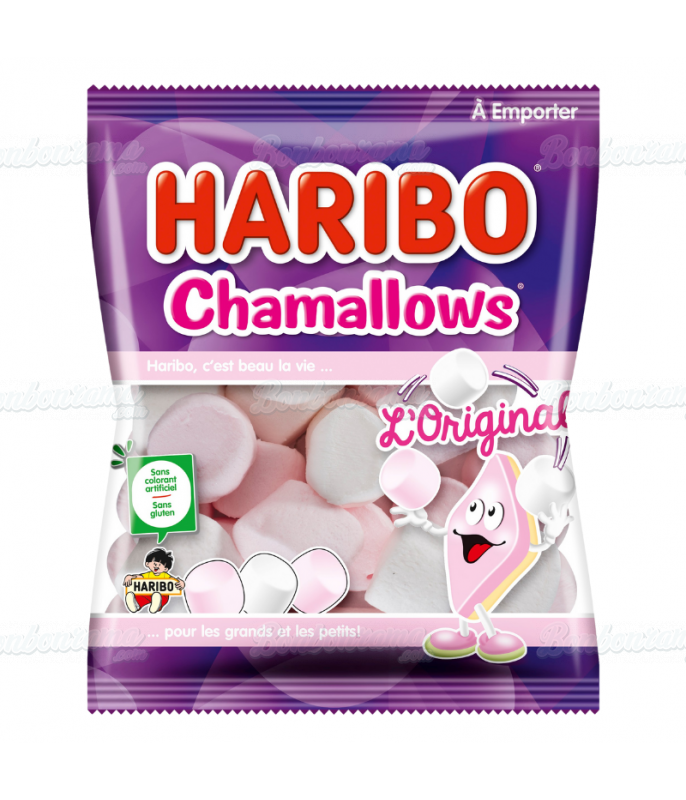 Sachet Haribo 100 gr Chamallow en gros conditionnement