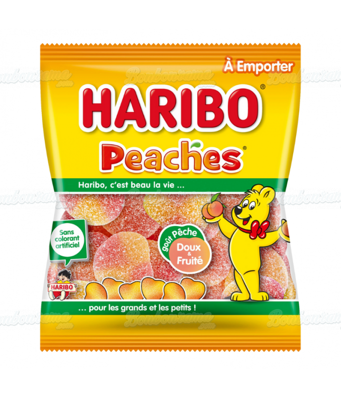 Sachet Haribo 120 gr Peaches en gros conditionnement