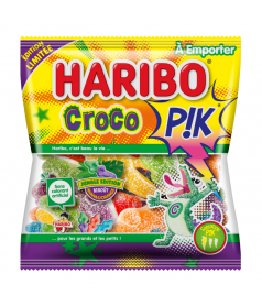 Sachet Haribo 120 gr Croco Pik en gros conditionnement