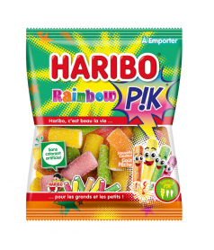 Sachet Haribo 120 gr Rainbow Pik en gros conditionnement