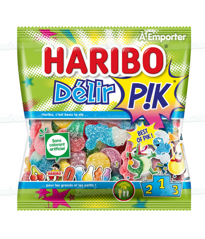 Sachet Haribo 120 gr Délir Pik en gros conditionnement