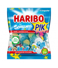 Sachet Haribo 120 gr Schtroumpfs Pik en gros conditionnement