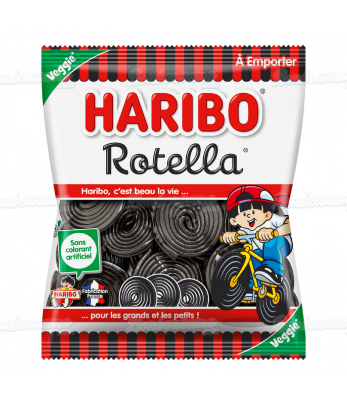 Sachet Haribo 120 gr Rotella en gros conditionnement