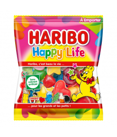 Sachet Haribo 120 gr Happy Life en gros conditionnement