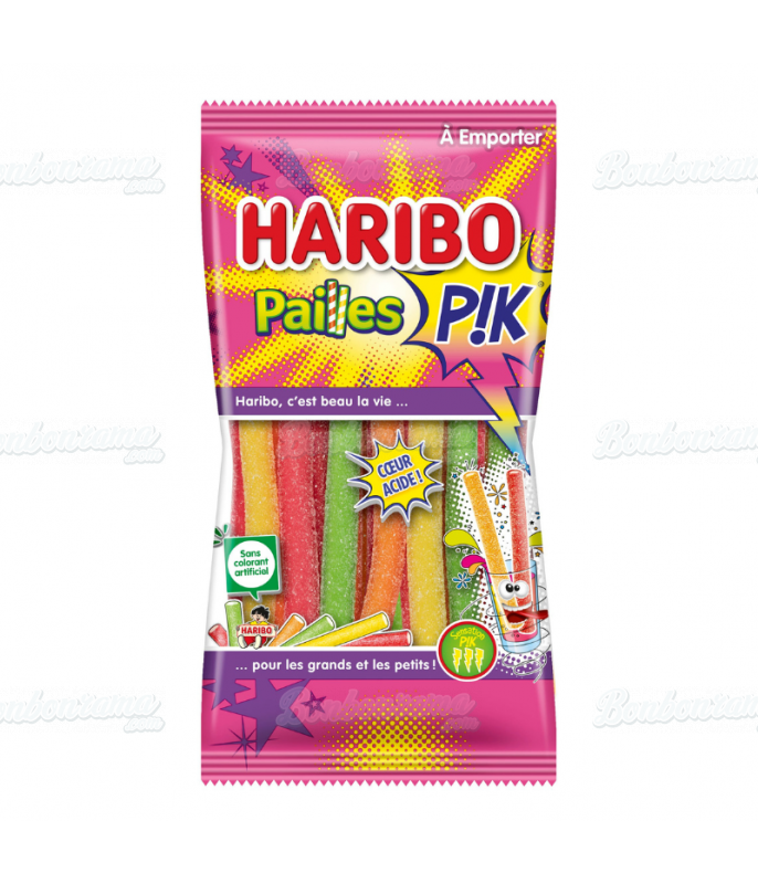 Sachet Haribo 90 gr Paille Pik en gros conditionnement