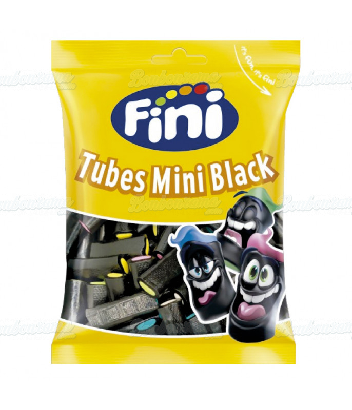 Sachet Fini 90 gr Mini Tube Réglisse DLUO 10/24 en gros conditionnement