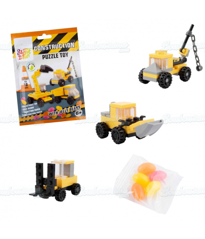 Confiserie ludique Puzzle Toy Chantier + Bonbon en gros conditionnement