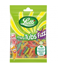 Beutel Lutti Flexi Fizz Erdbeere 90 gr