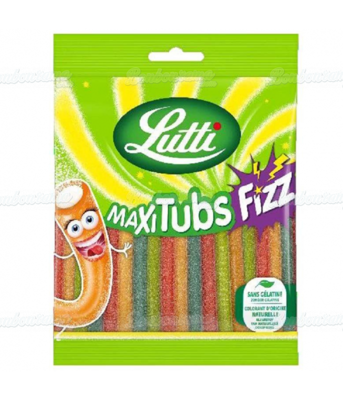 Sachet 100 gr Maxi Tubs Fizz Lutti en gros conditionnement