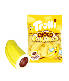 Beutel Trolli Choco Bananas 150 gr Mallow
 Verpackung-Packung mit 8 Stück