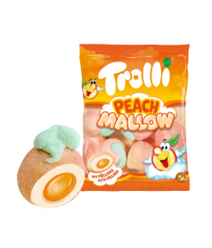 Beutel Trolli Pfirsich Mallow 150 gr
 Verpackung-Packung mit 8 Stück