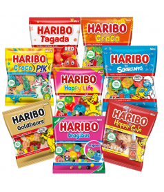 Mega Fête Mix 20 Mini Sachets Haribo en gros conditionnement