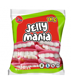 Jelly candy in bulk halal smooth dentures in bulk packaging