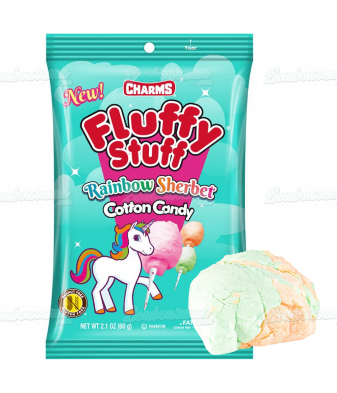 Barbe à Papa Fluffy Stuff Rainbow Sherbet