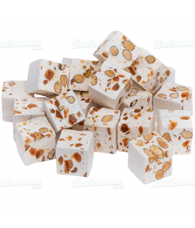 Salted butter caramel cube nougat