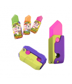 Confiserie ludique Johny Bee Knife Pop Lollipop en gros conditionnement