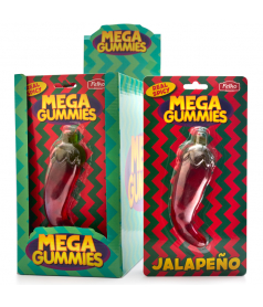 Bonbon gélifié XL Mega Gummies Jalapeno (120 gr) en gros conditionnement