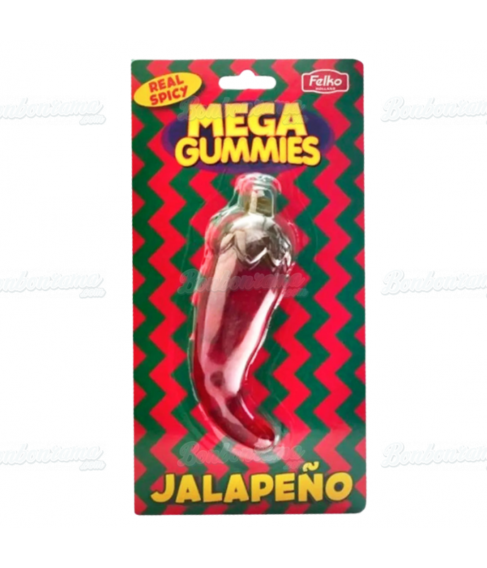 Bonbon gélifié XL Mega Gummies Jalapeno (120 gr) en gros conditionnement