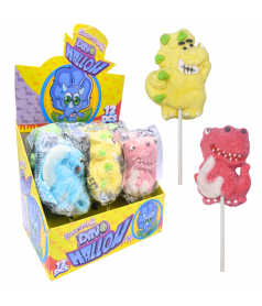 Dino marshmallow lollipop