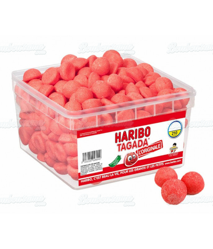 Maxi Fraise Tagada, bonbon guimauve de Haribo,fraise tagada géante