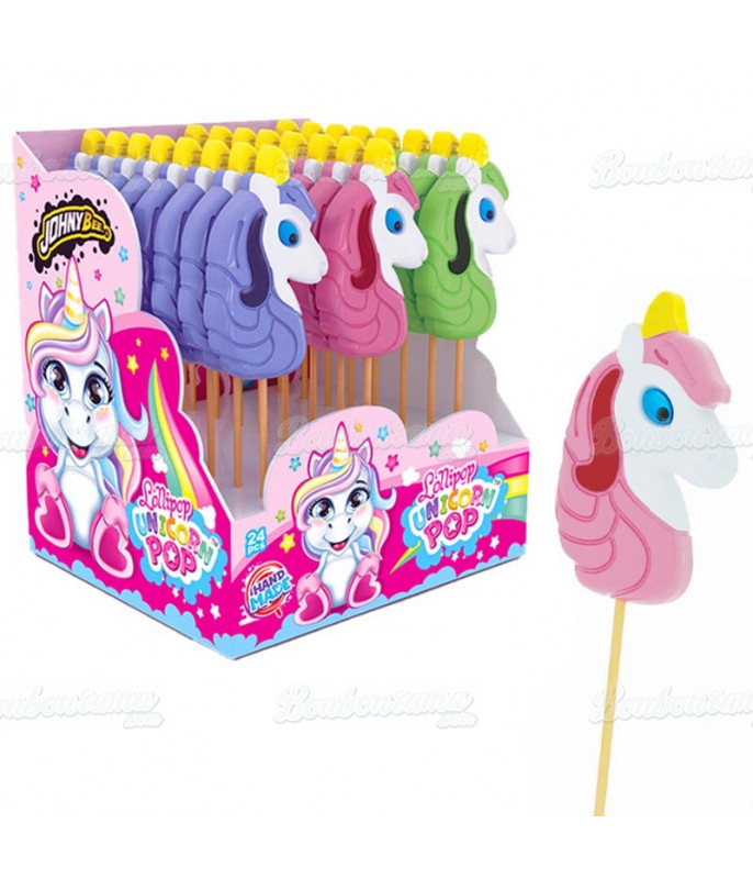 Confiserie ludique Johny Bee Unicorn Pop en gros conditionnement