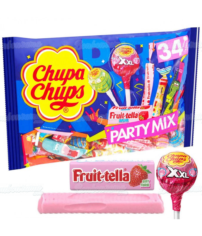 Sachet Chupa Chups Party Mix en gros conditionnement 400g