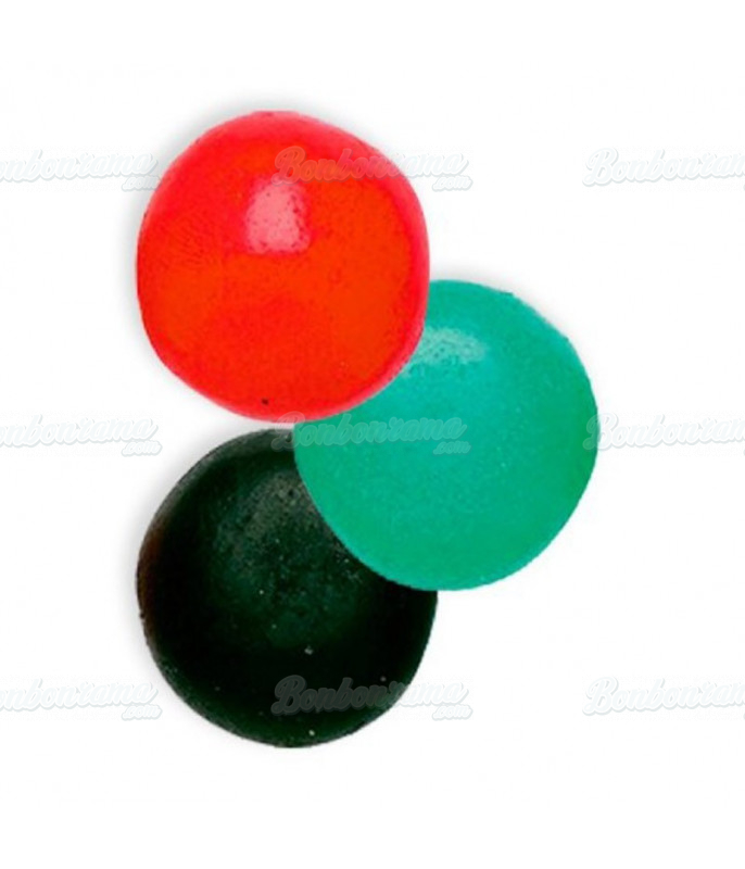 DRAGIBUS-bonbon dragéifié de HARIBO- Noir, vert, bleu, jaune, rouge