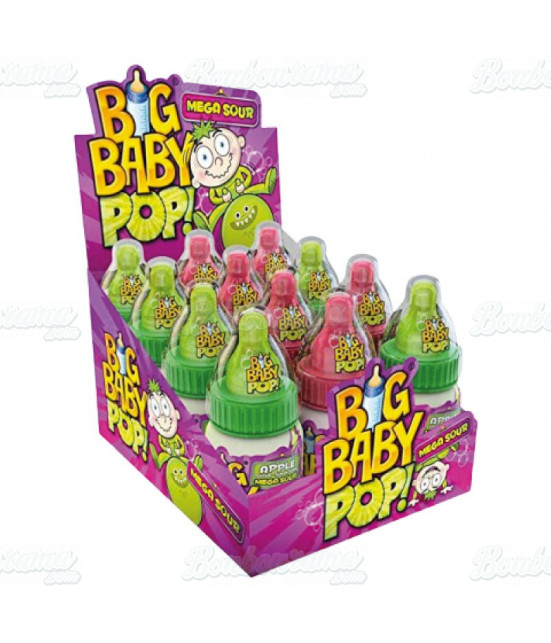 Big Baby Pop Mega Sour in wholesale packing on Bonbonrama