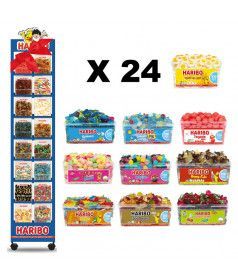 24 Haribo Bins + free 16 tray display