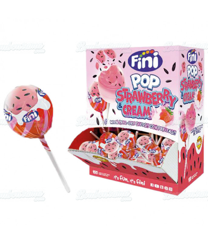 Pop Strawberry & Cream Lollipop