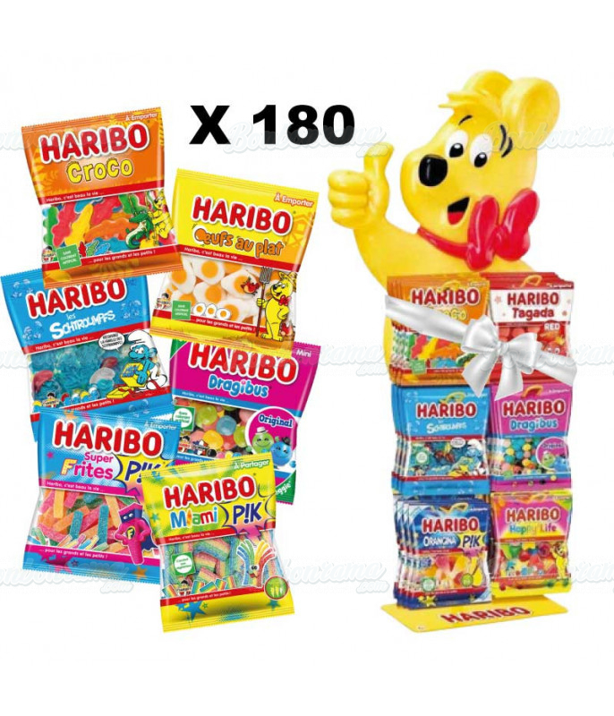 Sachets de bonbons MINI OURSONS HARIBO personnalisés avec votre logo