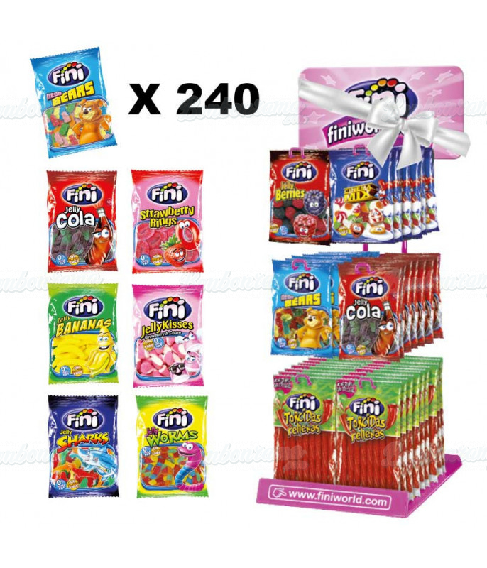 240 Fini 90 gr bags + 6 pin display stand