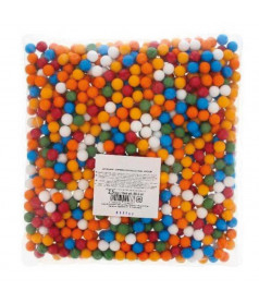 Billes de CHEWING-GUM MEDIUM multicolores en sac de 2.5 kg