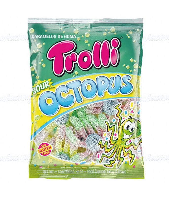 poulpe sour octopus trolli (100g) - Bonbonsetdouceurs