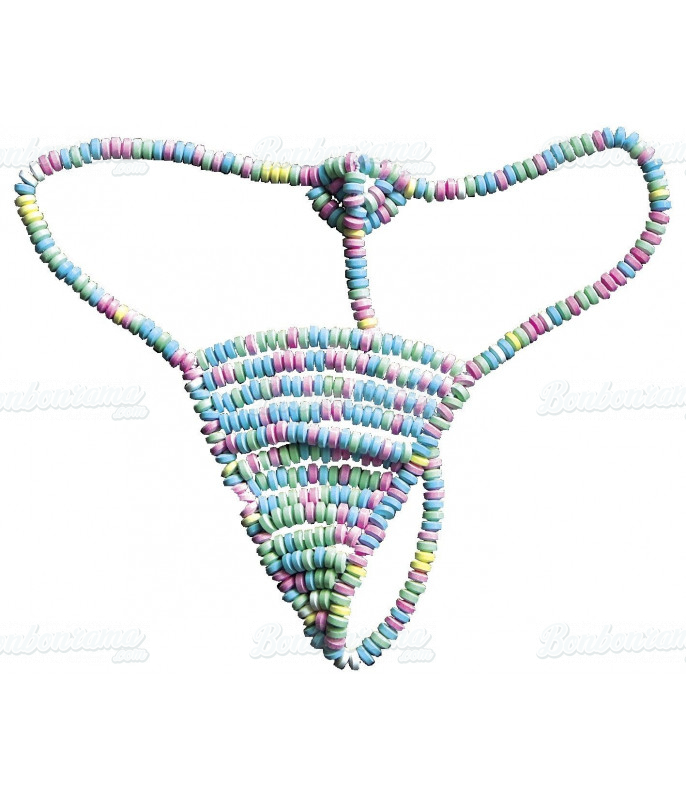 Jelly Bean Sweets Knickers or Thong Sexy Yummy Funny Gift Underwear  Beautiful Present Womens Designer Panties 