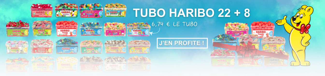 Bannière Offre Haribo 22 + 8 - Publié le 30 juillet 